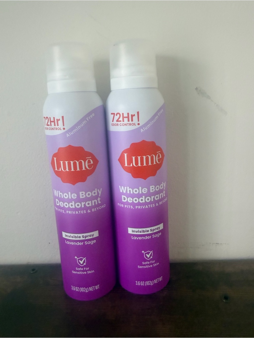Lumê Lavender Sage Whole Body Wash & Deodorant Spray - Purple